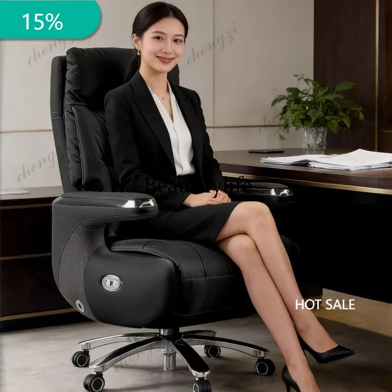 M182 Smart Massage Electric Executive Chair - Genuine Leather Recliner with Gaming Design for Home Office and Nap Furniture
M182 Smart Massage Electric Executive Chair - Genuine Leather Recliner with Gaming Design for Home Office and Nap Furniture