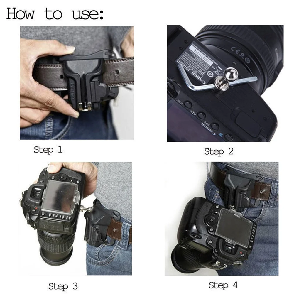 Camera Belt Clip System Black Lightweight Durable Plastic Thick Belt with Metal Buckles for Dslr Cameras Comfortable Waist
Camera Belt Clip System Black Lightweight Durable Plastic Thick Belt with Metal Buckles for Dslr Cameras Comfortable Waist