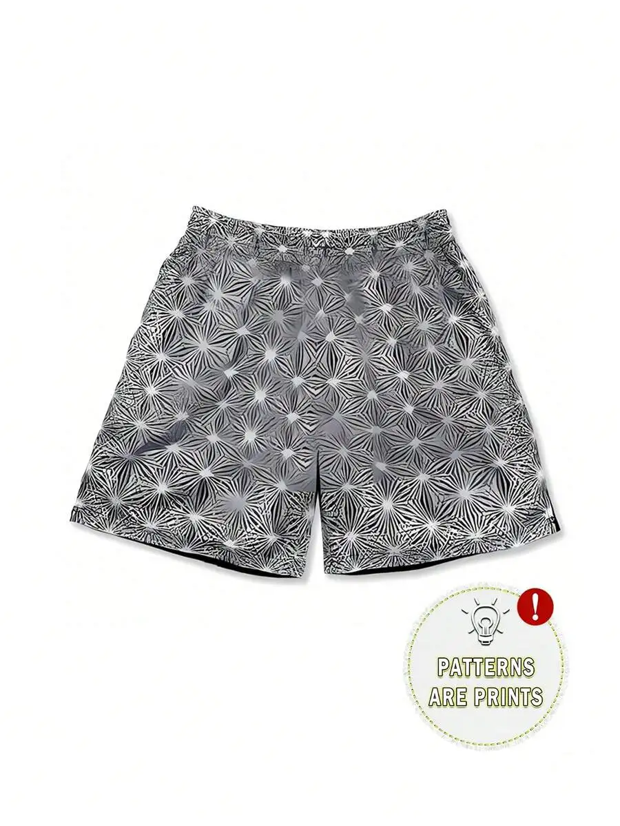 Mens Geometric Print Casual Shorts For Daily Wear
Mens Geometric Print Casual Shorts For Daily Wear