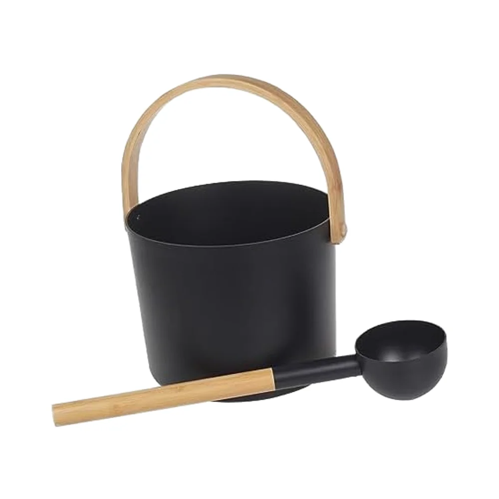 10 Pieces Modern Aluminum Large Capacity SPA Ladle Portable Sauna Accessory With Acrylic Water Bucket For Bathrooms & Sauna Room
10 Pieces Modern Aluminum Large Capacity SPA Ladle Portable Sauna Accessory With Acrylic Water Bucket For Bathrooms & Sauna Room