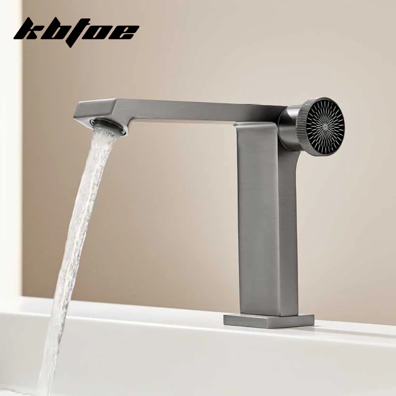 Luxury Brushed Brass Bathroom Basin Faucet Creative Hot Cold Water Mixer Tap Anti-Splash Vanity Tap Modern Knob Switch Design
Luxury Brushed Brass Bathroom Basin Faucet Creative Hot Cold Water Mixer Tap Anti-Splash Vanity Tap Modern Knob Switch Design