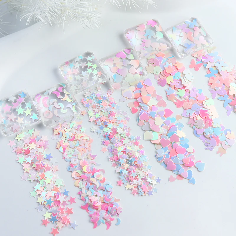 10 g/bag Dreamy Color Sequins Glitter Resin Filler Bunny Butterfly Mermaid Epoxy Resin Flake Spring Summer Resin Art Decorations
10 g/bag Dreamy Color Sequins Glitter Resin Filler Bunny Butterfly Mermaid Epoxy Resin Flake Spring Summer Resin Art Decorations