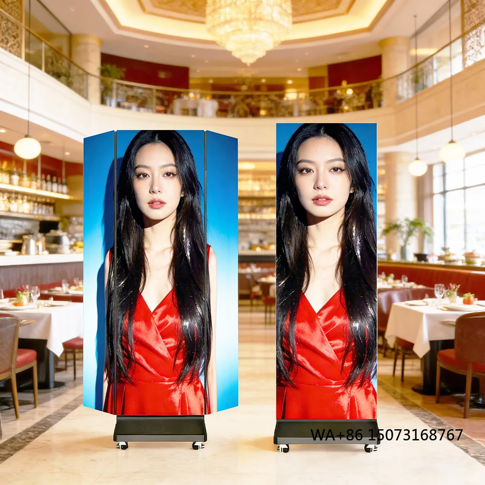 Best Selling Indoor Advertising Floor Stand Led Poster P3.91 Foldable Led Display Screen for Restaurant
Best Selling Indoor Advertising Floor Stand Led Poster P3.91 Foldable Led Display Screen for Restaurant
