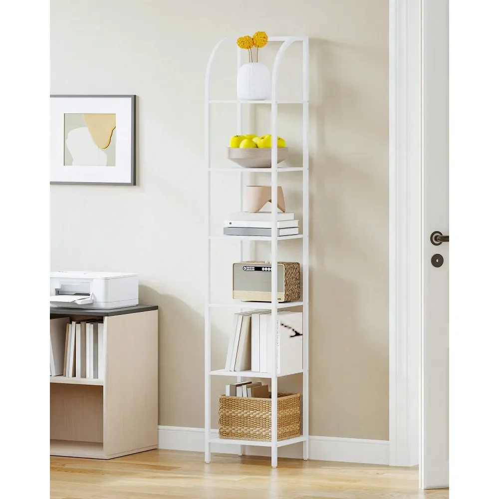 Bookshelf Narrow Bookcase, Tall Storage Rack With Steel Frame, Display Standing Shelf Unit, Skinny Book Shelf For Study Living
Bookshelf Narrow Bookcase, Tall Storage Rack With Steel Frame, Display Standing Shelf Unit, Skinny Book Shelf For Study Living