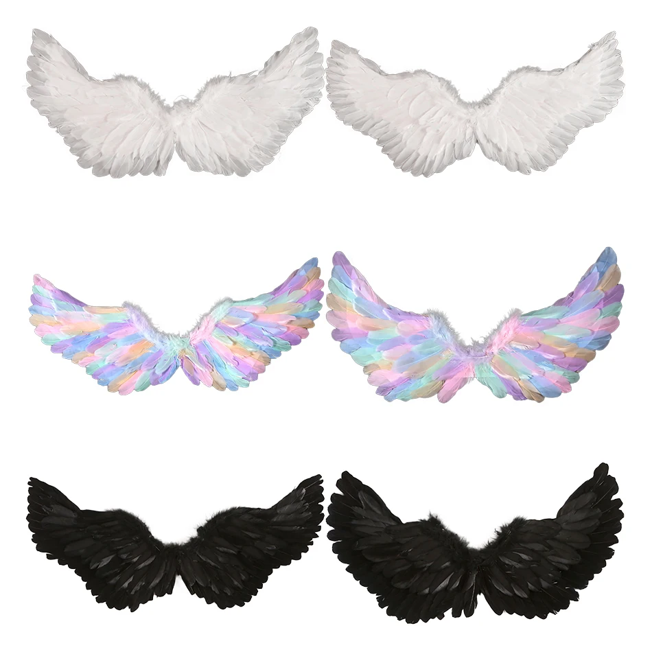 Children Angel Feathered Wings Halloween Angel Devil Wings Theatrical Performances and Events Kids Accessories Kids Wings Prop
Children Angel Feathered Wings Halloween Angel Devil Wings Theatrical Performances and Events Kids Accessories Kids Wings Prop
