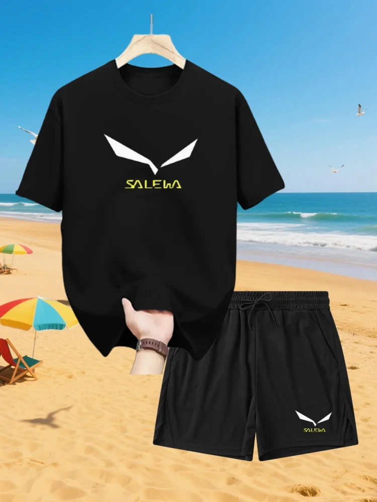 Cartoon Print Summer Casual Crew-neck Men's Suit Urban Fashion Street Short-sleeved Top And Shorts Casual All-match Outfit
Cartoon Print Summer Casual Crew-neck Men's Suit Urban Fashion Street Short-sleeved Top And Shorts Casual All-match Outfit