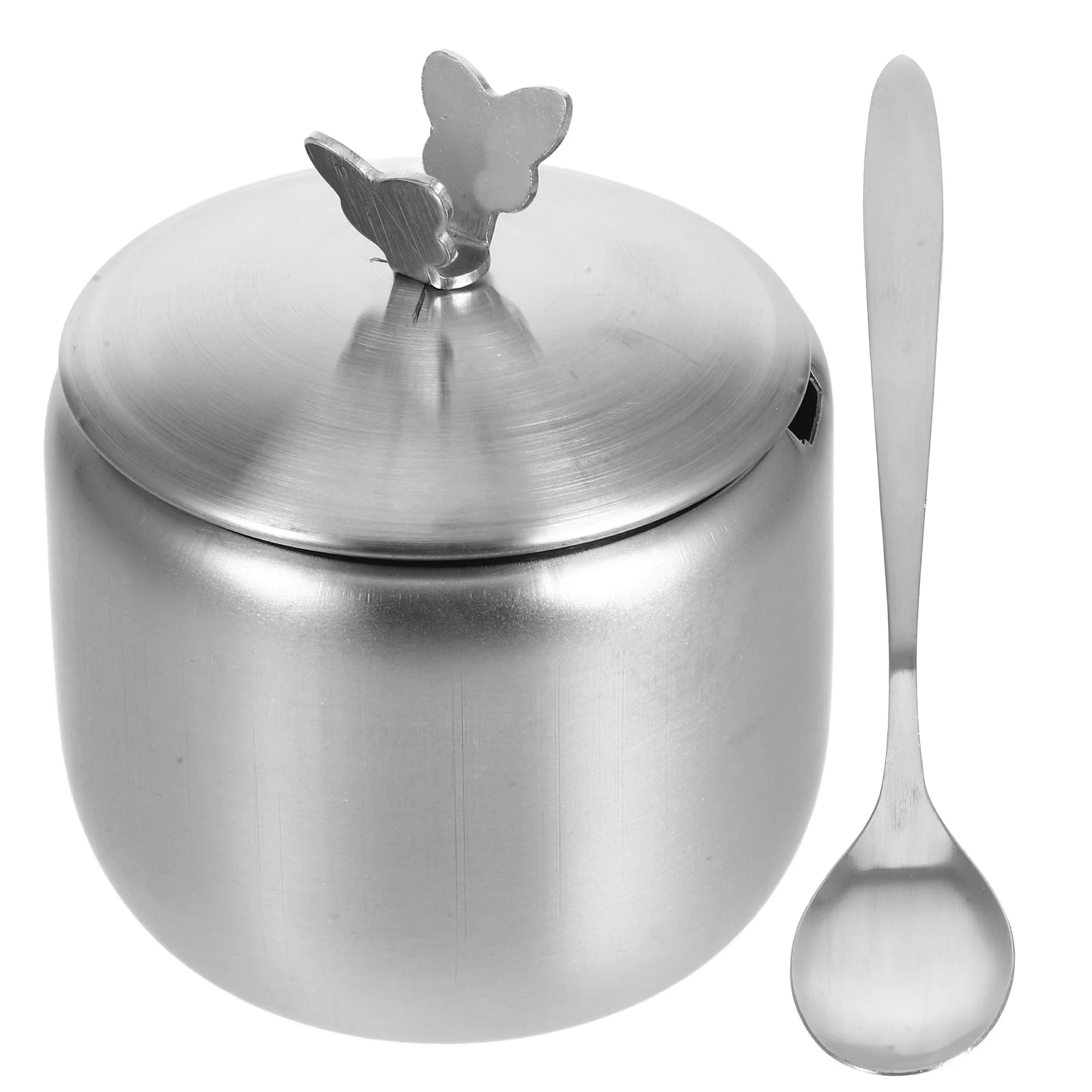 1 set 1 Set Stainless Steel Sugar Container With Spoon, Seasoning Jar For Salt Spice Storage, Kitchen Condiment Pot,
1 set 1 Set Stainless Steel Sugar Container With Spoon, Seasoning Jar For Salt Spice Storage, Kitchen Condiment Pot,