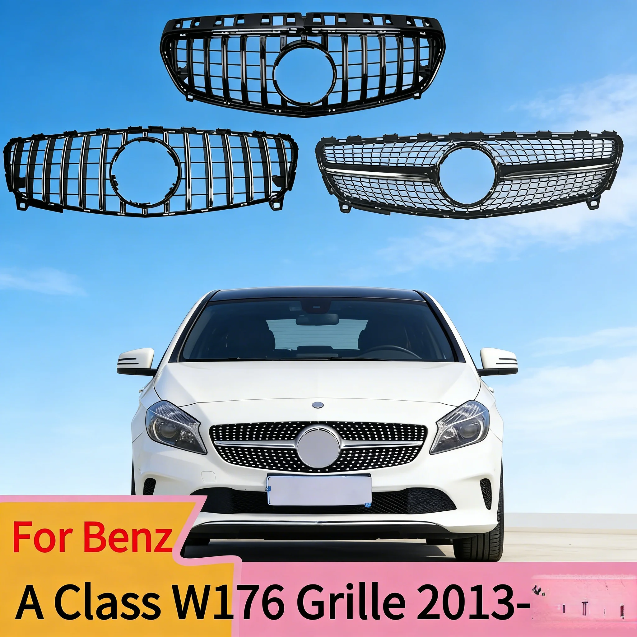 2013-2018 Front Inlet Mesh Grille Bumper Grill Middle Grid Tuning For Mercedes Benz A Class W176 A35 A180 A200 A250 A260
2013-2018 Front Inlet Mesh Grille Bumper Grill Middle Grid Tuning For Mercedes Benz A Class W176 A35 A180 A200 A250 A260