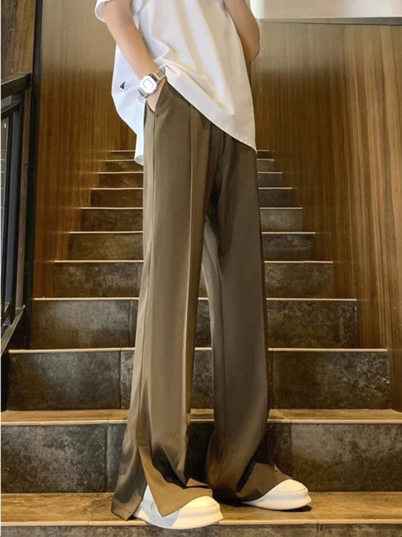 Adjustable Elastic Buckle Design Men's American Style Micro Flared Long Pants Ice Silk Suit Pants No Ironing Required Floor L...
Adjustable Elastic Buckle Design Men's American Style Micro Flared Long Pants Ice Silk Suit Pants No Ironing Required Floor L...