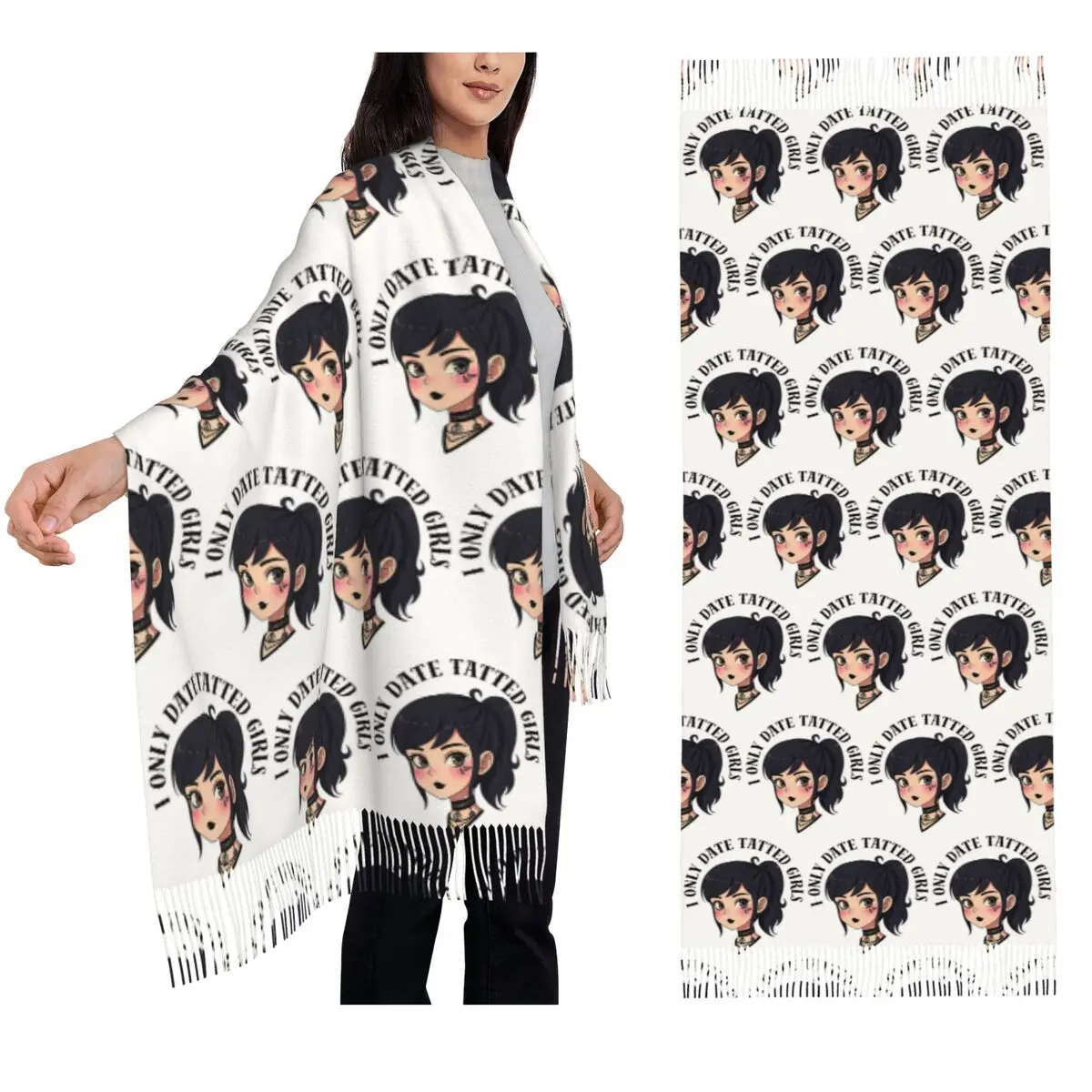 I Only Date Tatted шарф для девочек, шарфы с кисточками, женские мягкие теплые шали и накидки, большая осенне-зимняя шаль
I Only Date Tatted шарф для девочек, шарфы с кисточками, женские мягкие теплые шали и накидки, большая осенне-зимняя шаль