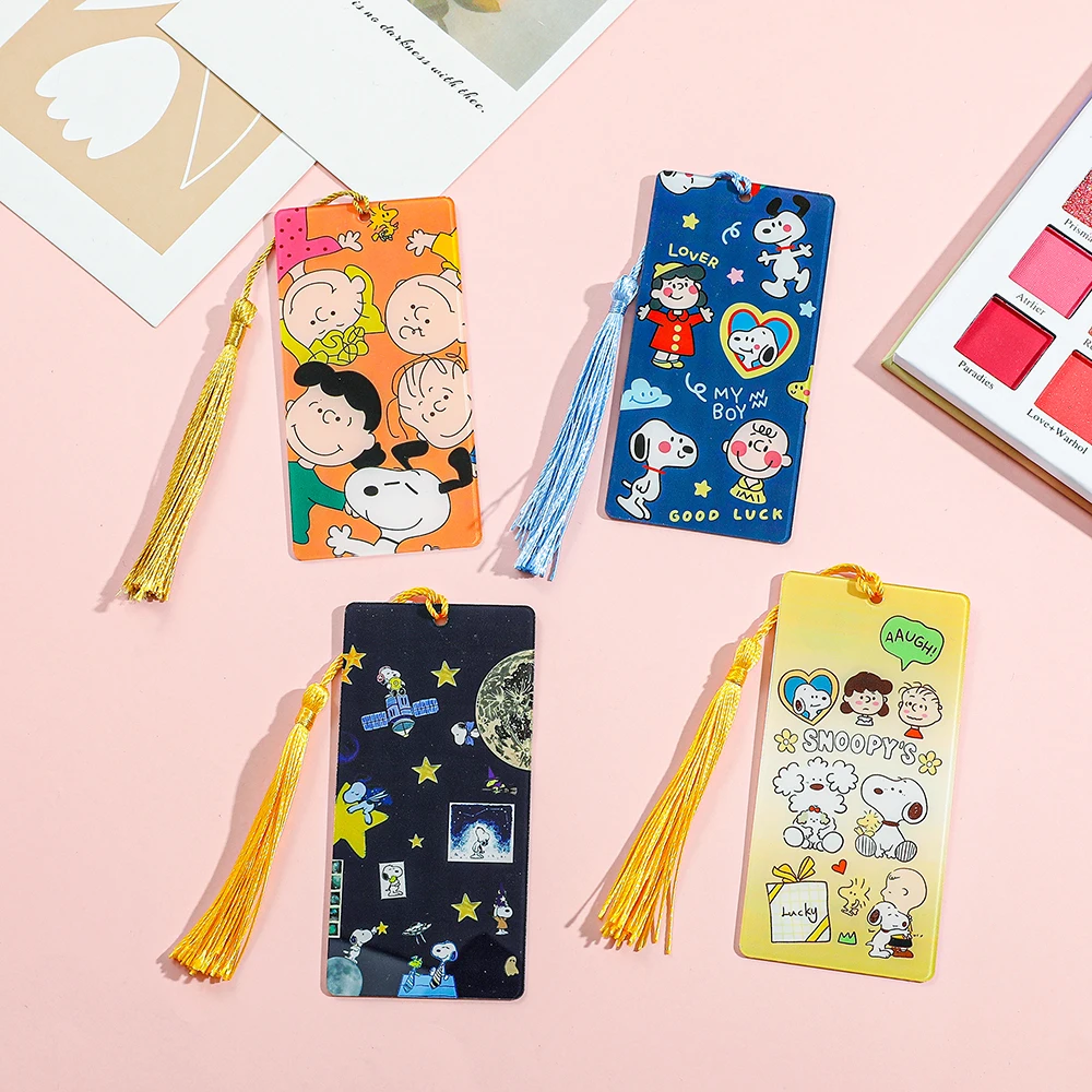 Cute Snoopy Acrylic Bookmark Anime Lover Bookmark Gift Birthday Gift for Family and Friends Party Decoration
Cute Snoopy Acrylic Bookmark Anime Lover Bookmark Gift Birthday Gift for Family and Friends Party Decoration