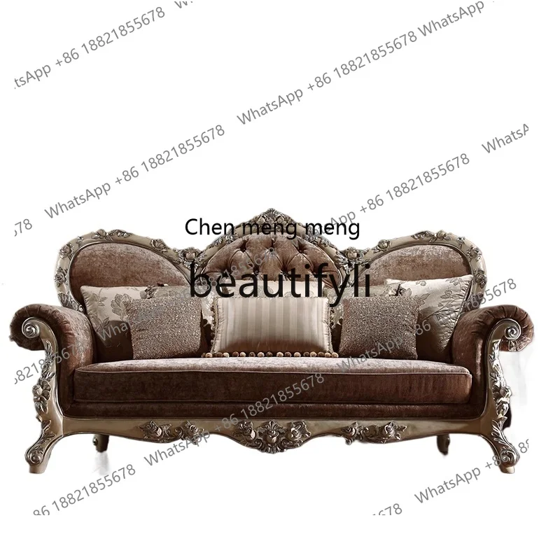 Retro ivory white solid wood sofa with silver cloth sofa birch furniture H
Retro ivory white solid wood sofa with silver cloth sofa birch furniture H