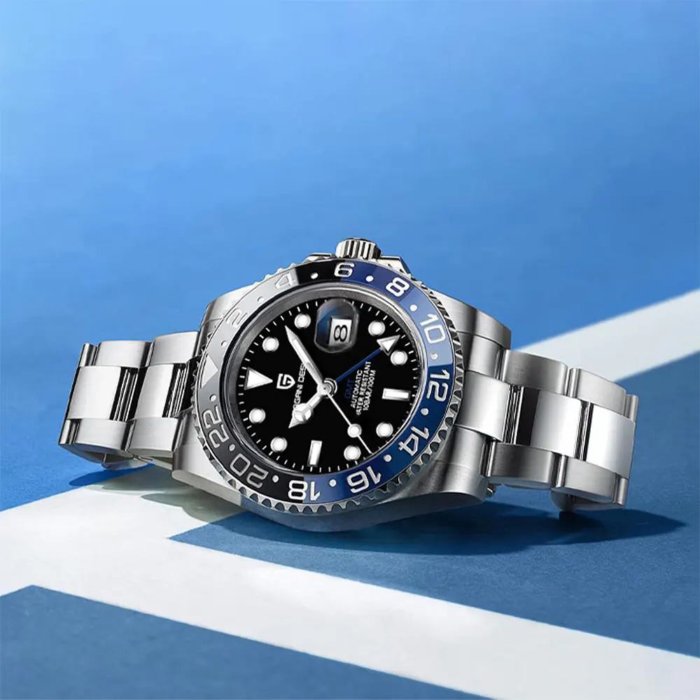 Механические наручные часы PAGANI DESIGN 40 мм GMT, сапфировое стекло, автоматический механизм, нержавеющая сталь, водонепроницаемость 100 м, подарочные часы, reloj hombre
Механические наручные часы PAGANI DESIGN 40 мм GMT, сапфировое стекло, автоматический механизм, нержавеющая сталь, водонепроницаемость 100 м, подарочные часы, reloj hombre