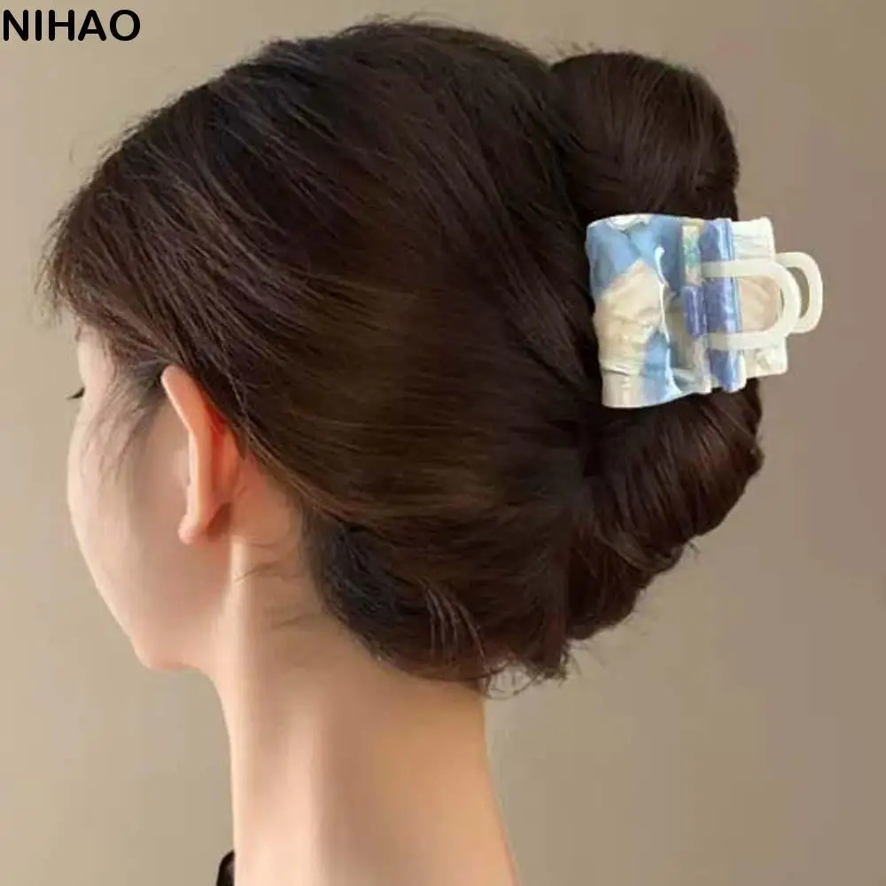 Elegant Handbag Shaped Shark Clip Gradient Color Korean Style Acetic Acid Hair Claw Letter Headwear Shark Clip Girls
Elegant Handbag Shaped Shark Clip Gradient Color Korean Style Acetic Acid Hair Claw Letter Headwear Shark Clip Girls
