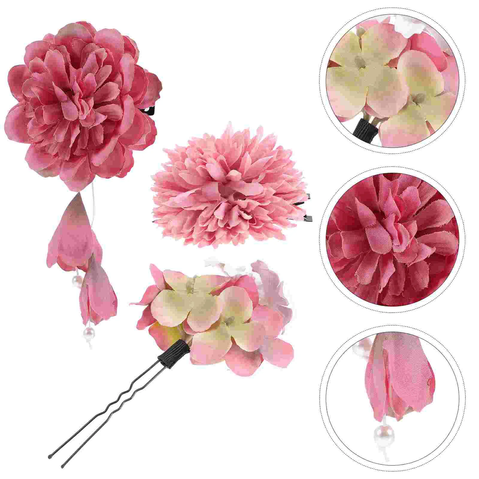 3 Pcs Hairpin Artificial Flower Ornament Barrette Chinese Decor Japanese Clip Clips for
3 Pcs Hairpin Artificial Flower Ornament Barrette Chinese Decor Japanese Clip Clips for