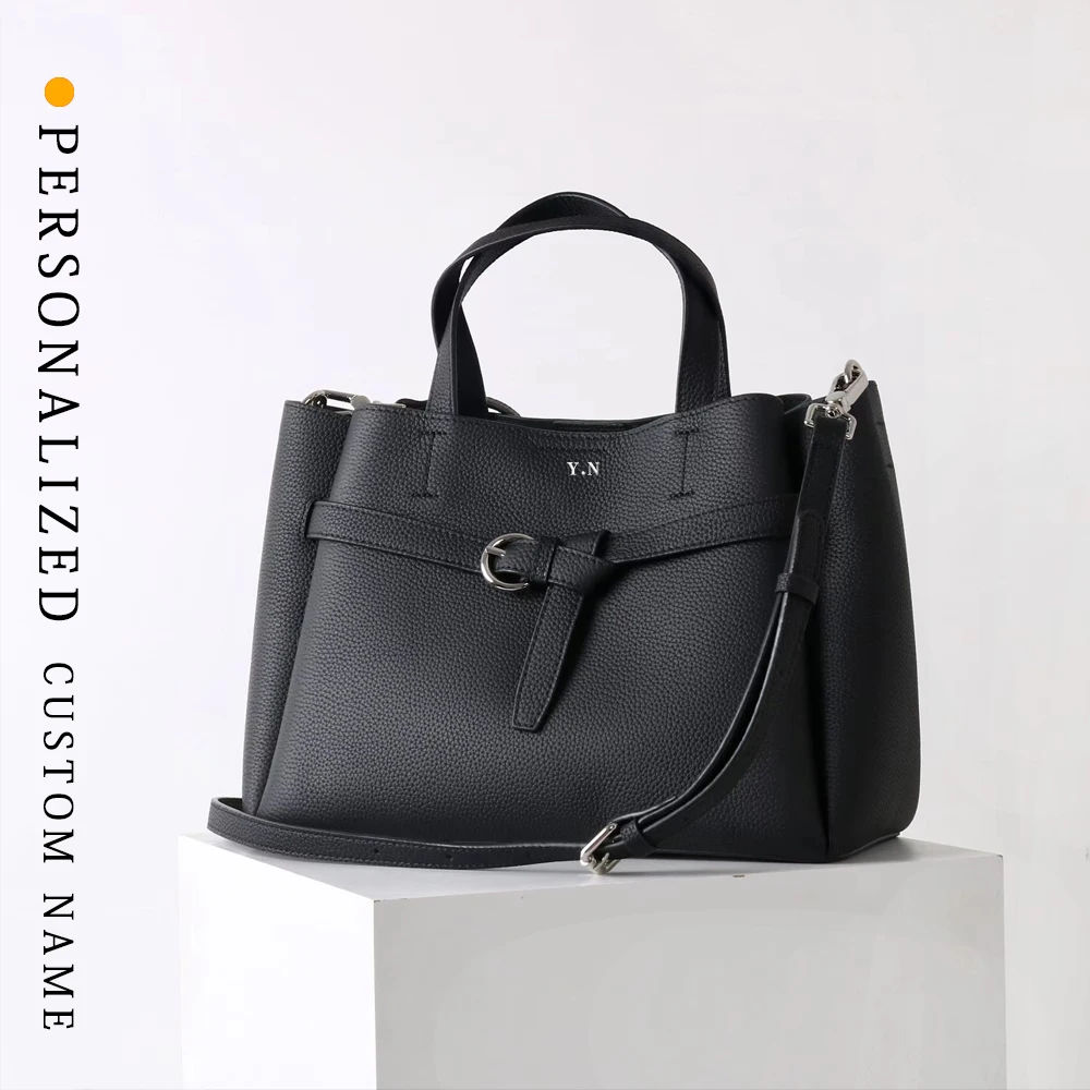 New first-layer cowhide women's bag large capacity bucket bag commuter handheld tote bag texture women bag free ironing letters
New first-layer cowhide women's bag large capacity bucket bag commuter handheld tote bag texture women bag free ironing letters