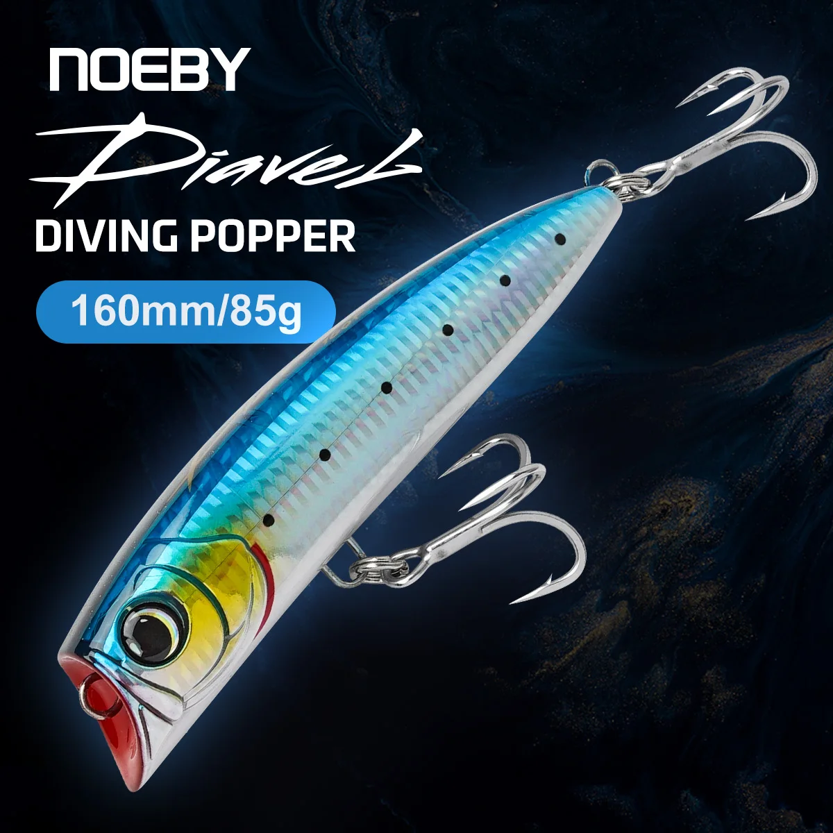 Воблер NOEBY Diavel Diving Popper для морской рыбалки, 160 мм, 85 г, для тунца и крупной рыбы, для глубоководной ловли
Воблер NOEBY Diavel Diving Popper для морской рыбалки, 160 мм, 85 г, для тунца и крупной рыбы, для глубоководной ловли