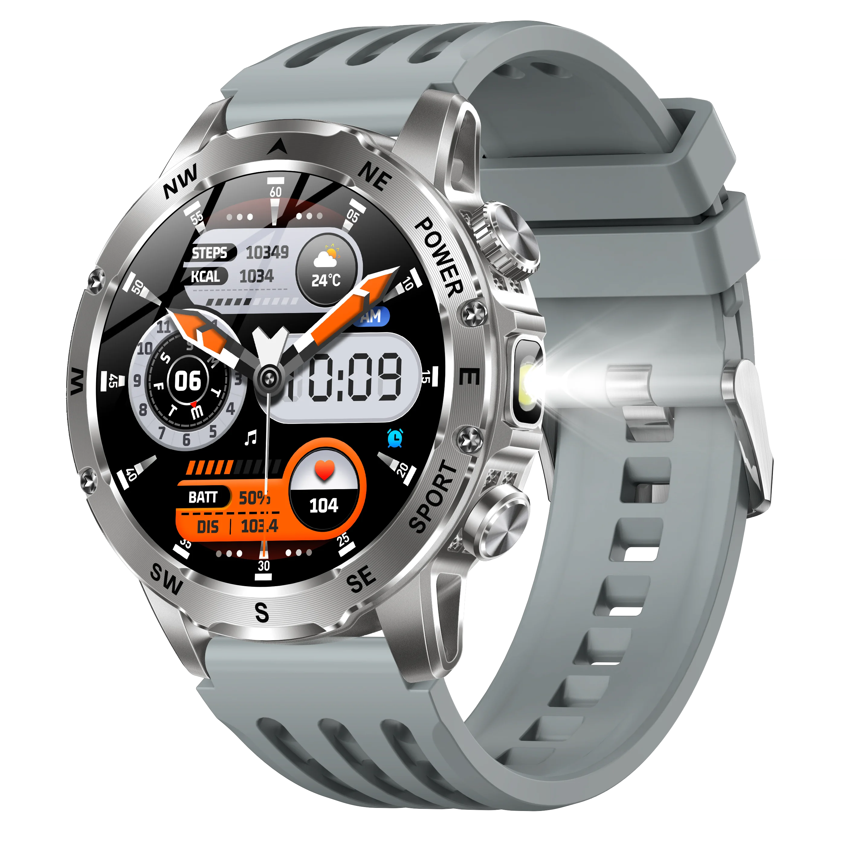 AK92 Smart Watch 1.53" IPS Answer Call Flashlight IP68 Waterproof 800mAh Ultra Long Health Men Sports Watches
AK92 Smart Watch 1.53" IPS Answer Call Flashlight IP68 Waterproof 800mAh Ultra Long Health Men Sports Watches