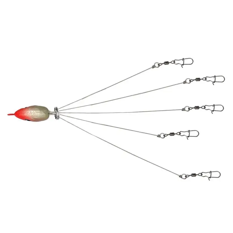 Bass Fishing Rig Kit 5 Arms Fishing Rig Fake Bait Fishing Rigs Lure With Realistic 3D Fish Eye Fishing Lures Bait Rigs
Bass Fishing Rig Kit 5 Arms Fishing Rig Fake Bait Fishing Rigs Lure With Realistic 3D Fish Eye Fishing Lures Bait Rigs
