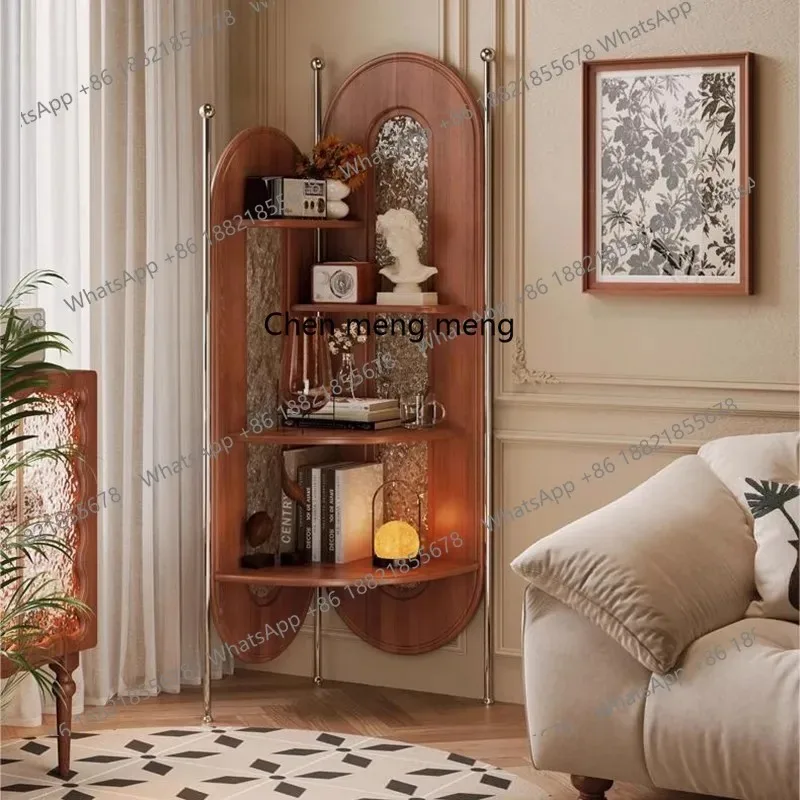 RR Vintage corner locker Corner bookshelf Living room storage French solid wood triangular cabinet
RR Vintage corner locker Corner bookshelf Living room storage French solid wood triangular cabinet