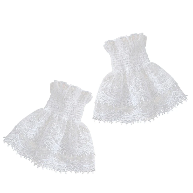 Embroidery Lace Flower Arm Covers Flared Wrist Cuffs Decorative Faux Sleeves
Embroidery Lace Flower Arm Covers Flared Wrist Cuffs Decorative Faux Sleeves