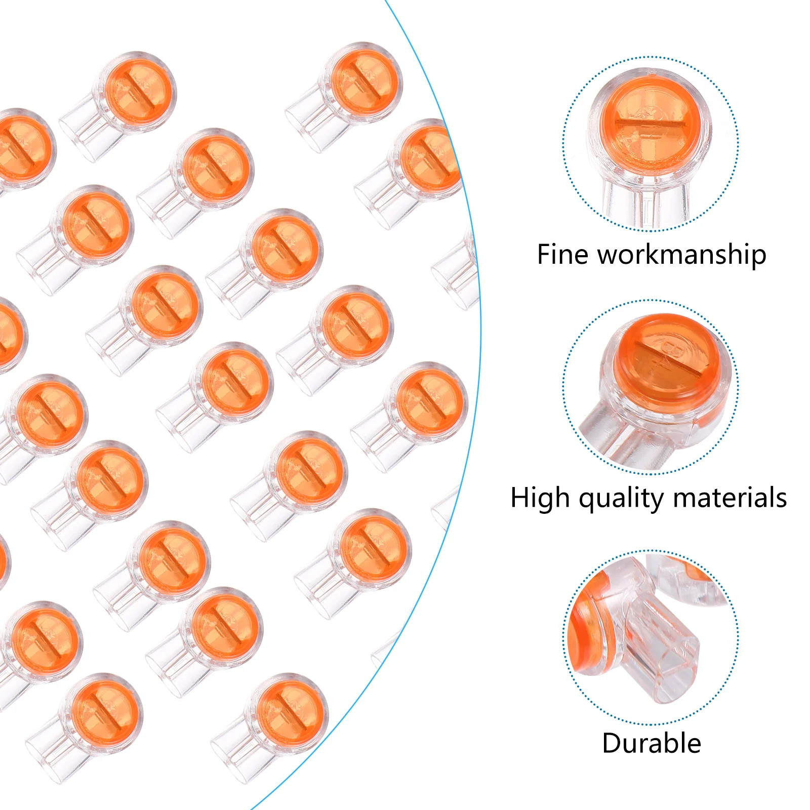 200Pcs Wire Terminal Uy Type Waterproof Butt Splice Connector Rj45 Ethernet Cable Telephone Data Cable Professional Network
200Pcs Wire Terminal Uy Type Waterproof Butt Splice Connector Rj45 Ethernet Cable Telephone Data Cable Professional Network