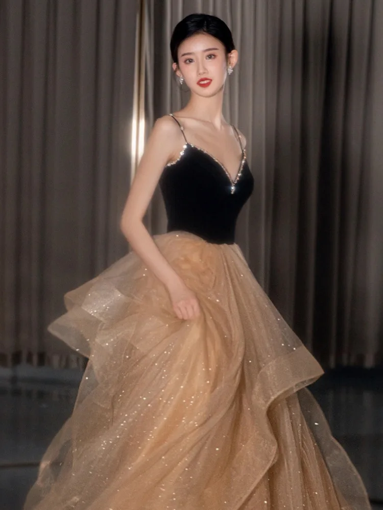 Patchwork Suspender Evening Dress Women Diamond Decoration Sequin Bandage Homecoming Dresses Exquisite Elegant Prom Gown
Patchwork Suspender Evening Dress Women Diamond Decoration Sequin Bandage Homecoming Dresses Exquisite Elegant Prom Gown