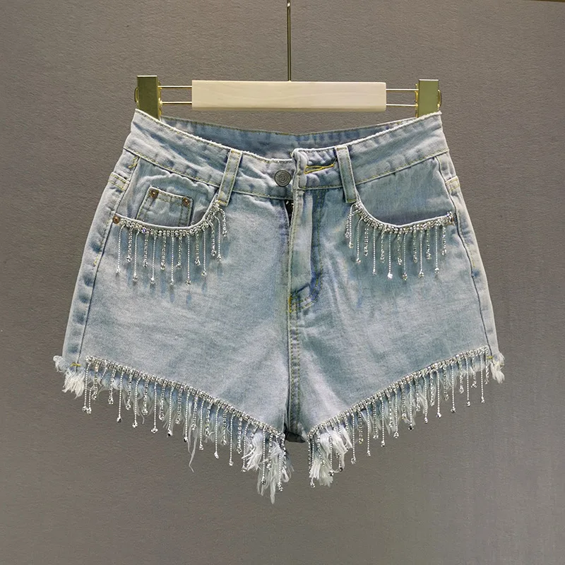 2022 Beading Tassel Denim Women Shorts Sexy Club Style Solid Wide Leg Female Top Quality
2022 Beading Tassel Denim Women Shorts Sexy Club Style Solid Wide Leg Female Top Quality