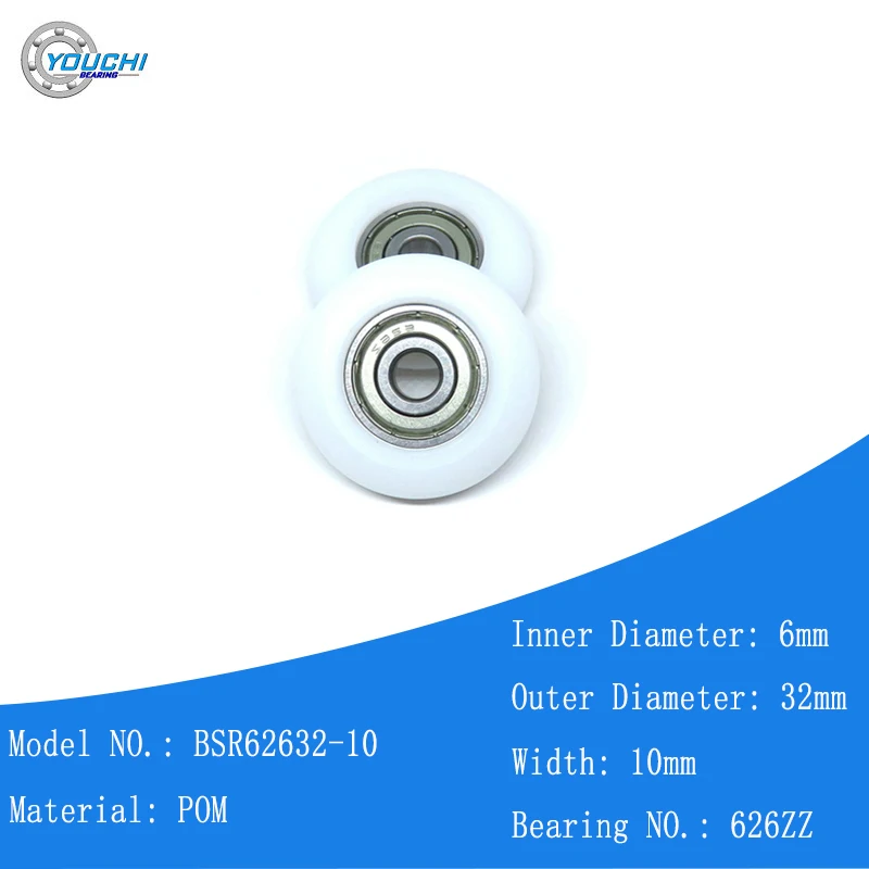 4pcs 6x32x10 Rowing Machine Wheel BSR62632-10 POM Rower Seat Roller 32mm Diameter Plastic Coated Bearing 6*32*10
4pcs 6x32x10 Rowing Machine Wheel BSR62632-10 POM Rower Seat Roller 32mm Diameter Plastic Coated Bearing 6*32*10