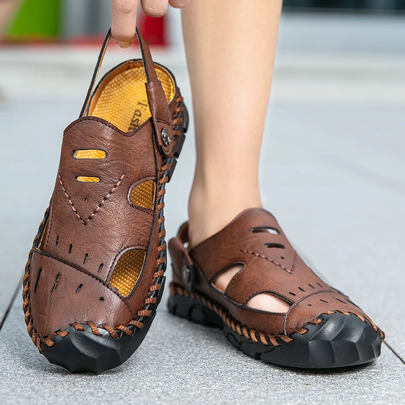 2026 Summer Fashion Brand Men's Soft Soled Hollowed Out Beach Shoes Outdoor Men's Comfortable Non Slip Hand Sewn Casual Sandals
2026 Summer Fashion Brand Men's Soft Soled Hollowed Out Beach Shoes Outdoor Men's Comfortable Non Slip Hand Sewn Casual Sandals