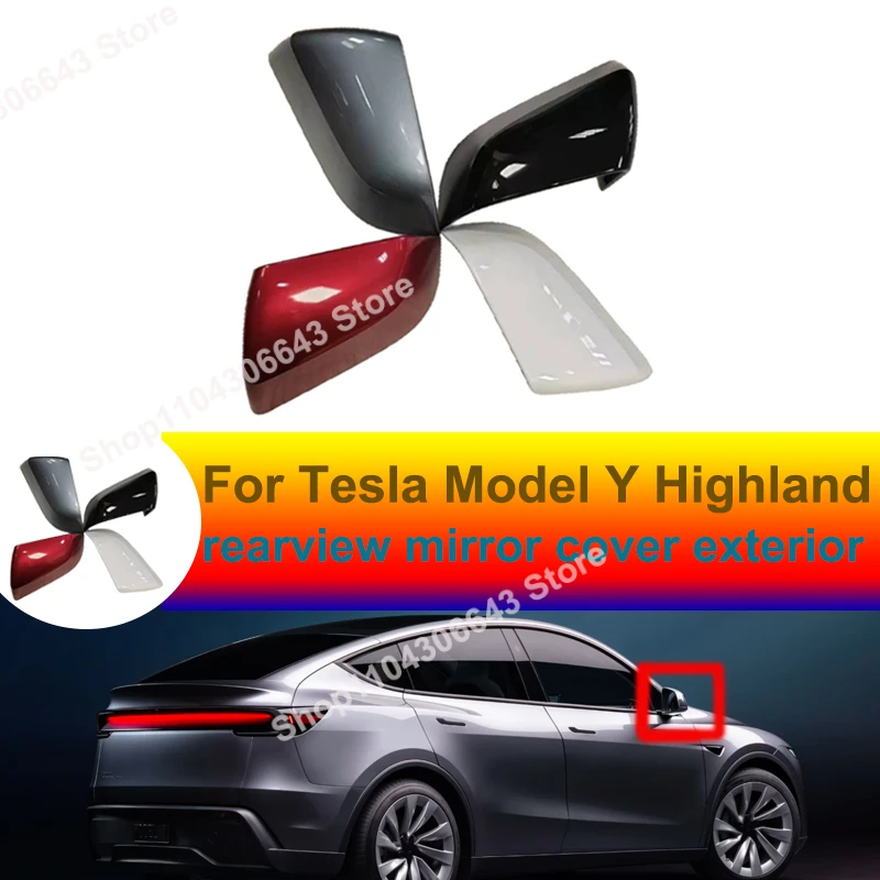 For Tesla Model Y Juniper 2025 Rearview Mirror Cover Exterior White Black Silver Gray Red Rearview Mirror Shell 1963538 1963539
For Tesla Model Y Juniper 2025 Rearview Mirror Cover Exterior White Black Silver Gray Red Rearview Mirror Shell 1963538 1963539