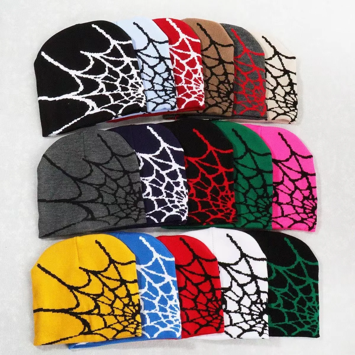 Hot Selling Adults Knitted Hats Autumn Winter Accessories Fashion Spider Web Design Warm Cold-proof Beanie
Hot Selling Adults Knitted Hats Autumn Winter Accessories Fashion Spider Web Design Warm Cold-proof Beanie
