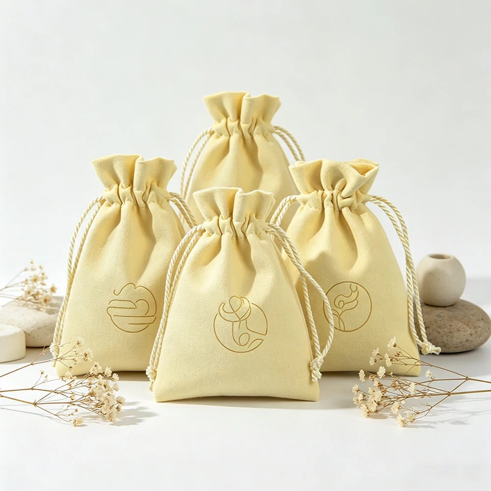 100pcs Microfiber Suede Pouch Custom Logo Jewelry Velvet Drawstring Bag Wedding Earrings Rings Brooch Display Gifts Packaging
100pcs Microfiber Suede Pouch Custom Logo Jewelry Velvet Drawstring Bag Wedding Earrings Rings Brooch Display Gifts Packaging