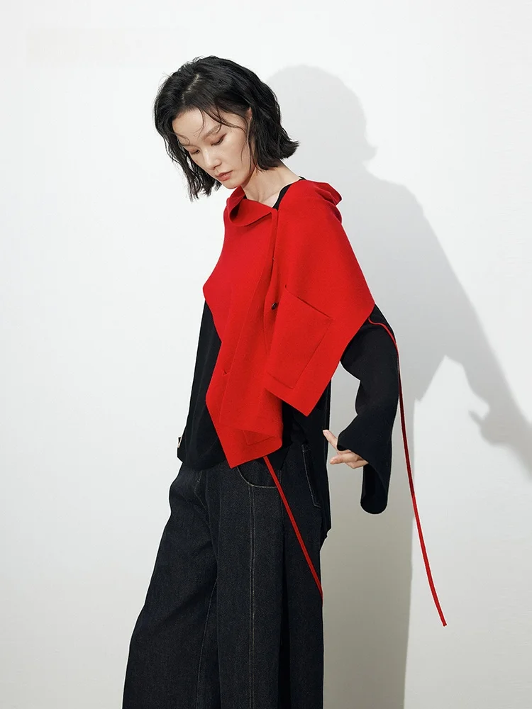XMOOM2026 Spring New Sle Wool Blend One-Piece Knitted Sweater with Belt Casual oulder Wrap Women's Faion Knittedwear
XMOOM2026 Spring New Sle Wool Blend One-Piece Knitted Sweater with Belt Casual oulder Wrap Women's Faion Knittedwear