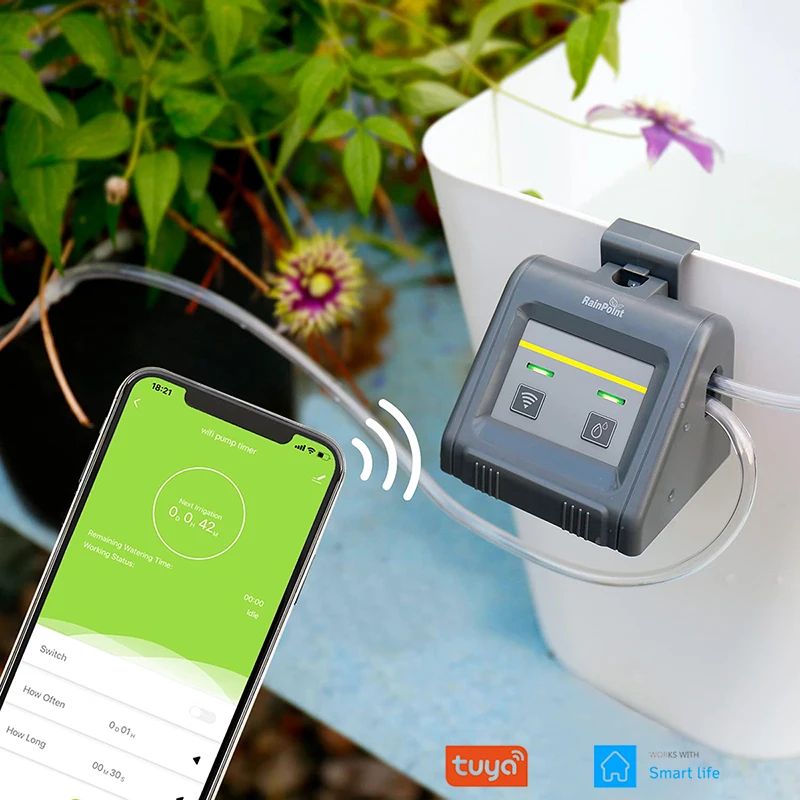 Автоматическая система полива сада Tuya RainPoint, Wi-Fi, таймер, умное управление через приложение
Автоматическая система полива сада Tuya RainPoint, Wi-Fi, таймер, умное управление через приложение
