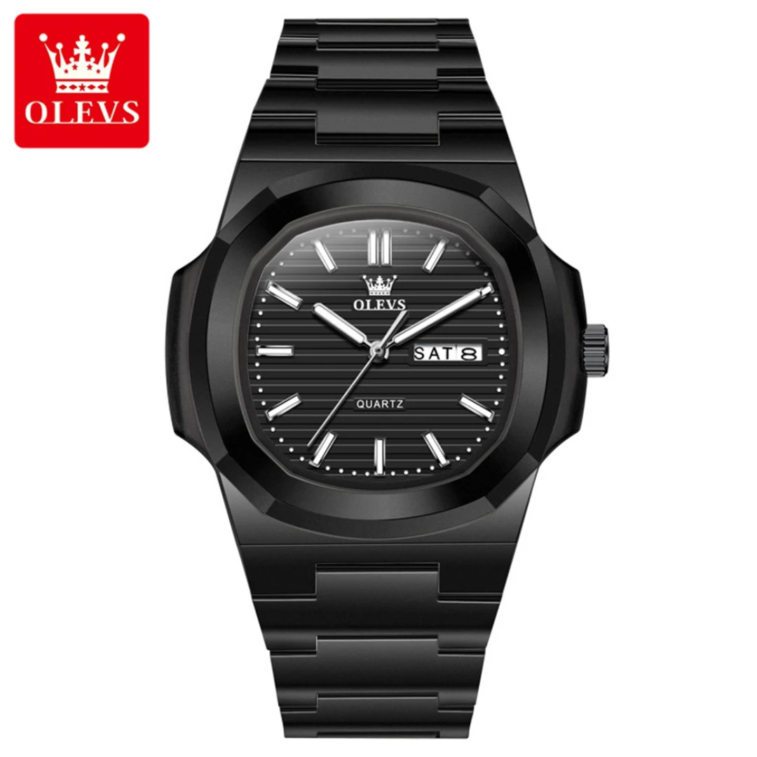 OLEVS 5627 Fashion Quartz Watch Gift Resin Watchband Square-dial Wristwatch Week Display Calendar
OLEVS 5627 Fashion Quartz Watch Gift Resin Watchband Square-dial Wristwatch Week Display Calendar