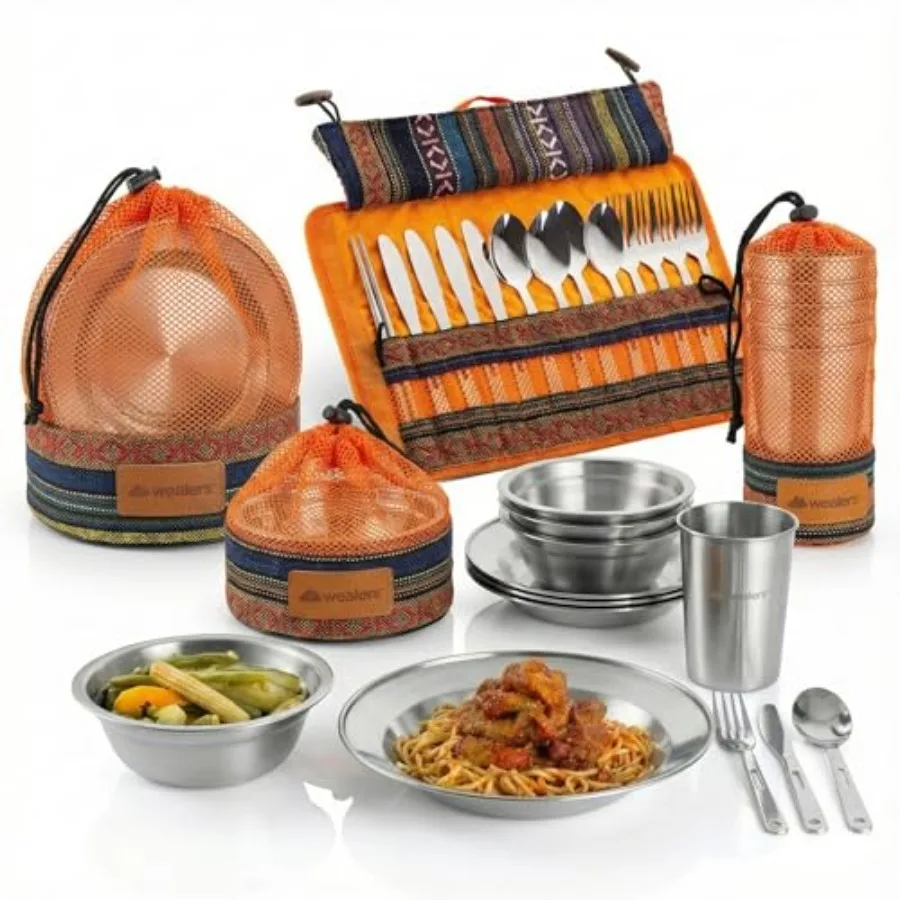 Unique Complete Messware Kit Polished Stainless Steel Dishes Set Tableware Dinnerware Camping Buffet Includes - Cups Plates Bow
Unique Complete Messware Kit Polished Stainless Steel Dishes Set Tableware Dinnerware Camping Buffet Includes - Cups Plates Bow