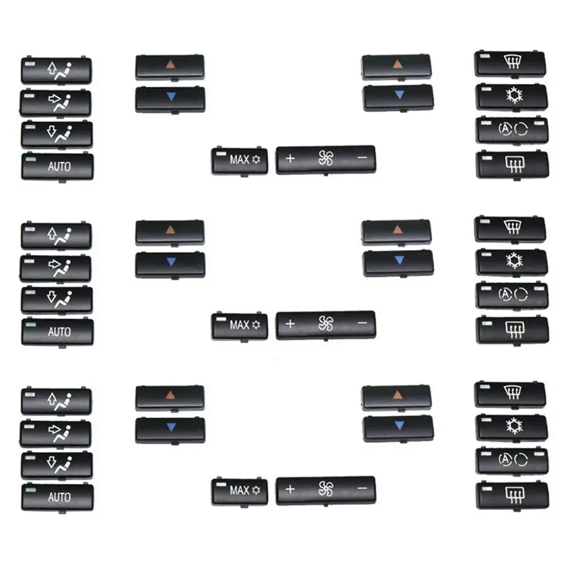 42Pcs Car Climate Control Air Conditioning Switch Button Covers For BMW X5 E53 1999-2006 E39 1996-2002 64116915812-N30R
42Pcs Car Climate Control Air Conditioning Switch Button Covers For BMW X5 E53 1999-2006 E39 1996-2002 64116915812-N30R