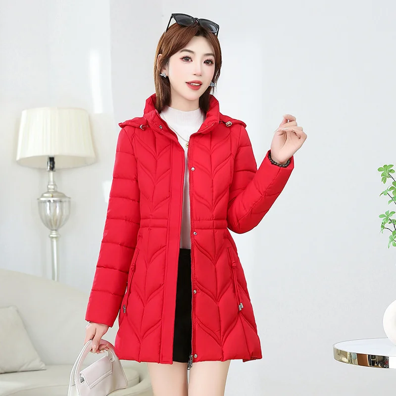 Women Jacket 2025 Winter Parka New Cotton Clothes Mid Long Coats Down Jacket Korean Slim Warm Thick Women Hooded Puffer Parkas
Women Jacket 2025 Winter Parka New Cotton Clothes Mid Long Coats Down Jacket Korean Slim Warm Thick Women Hooded Puffer Parkas