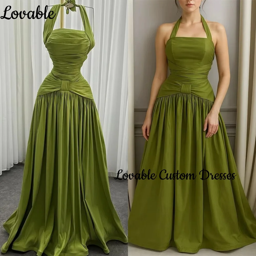 فساتين سهرة Customize Women'S Evening Dresses Green Halter Zipper Up Dresses For Prom A-Line Sleeveless Ruffle Formal Dresses
فساتين سهرة Customize Women'S Evening Dresses Green Halter Zipper Up Dresses For Prom A-Line Sleeveless Ruffle Formal Dresses