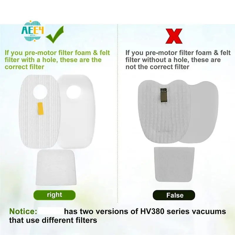 AEE4-Pre And Post Filters Kit Replacement For Shark Ro-Cket Duoclean HV380 HV381 HV382 HV380 HV381 HV383 HV384Q HV380W
AEE4-Pre And Post Filters Kit Replacement For Shark Ro-Cket Duoclean HV380 HV381 HV382 HV380 HV381 HV383 HV384Q HV380W