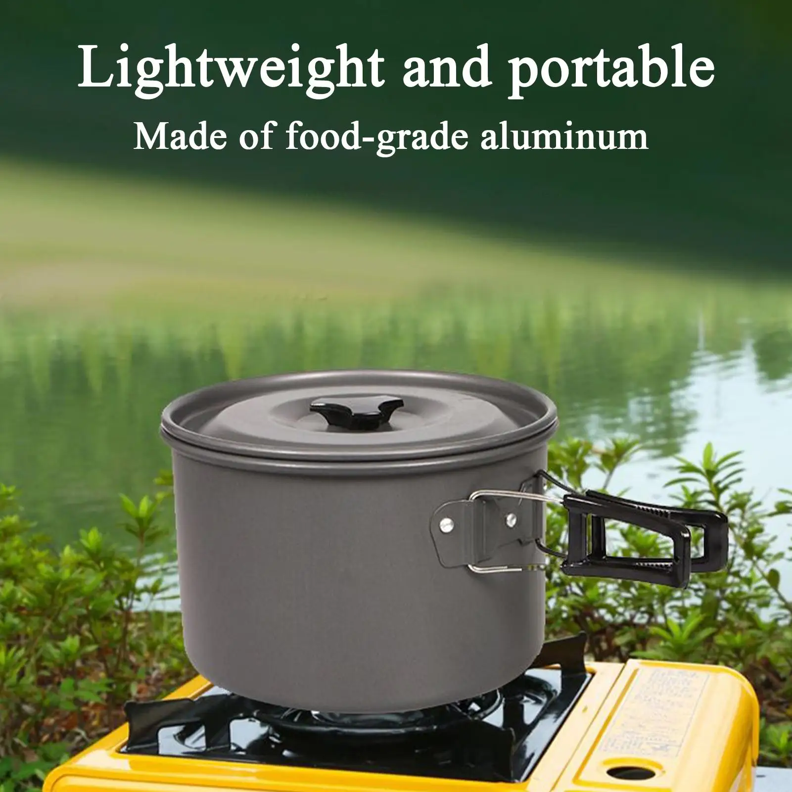 Cooking Pots Camping Cookware Sets Mini Picnic Cassette Stove Portable Pans Kettle With Handle RV Dorm Travel Survival Supplies
Cooking Pots Camping Cookware Sets Mini Picnic Cassette Stove Portable Pans Kettle With Handle RV Dorm Travel Survival Supplies