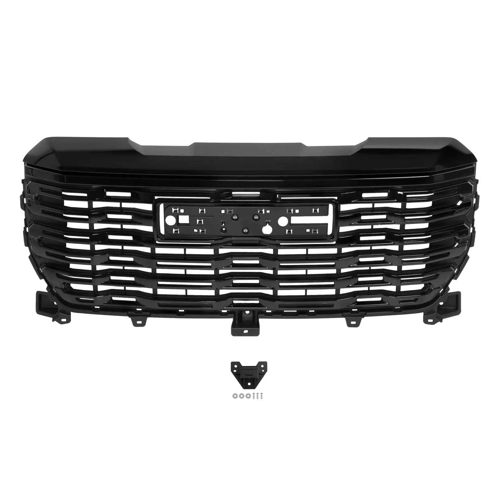 Верхняя решетка переднего бампера, глянцевая черная, для GMC Sierra 1500 Denali 2022-2024 гг.
Верхняя решетка переднего бампера, глянцевая черная, для GMC Sierra 1500 Denali 2022-2024 гг.