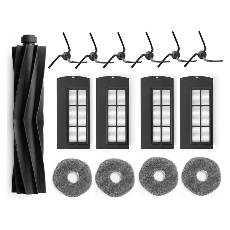 HLZS-Replacement Accessories Kit Compatible For Eufy X9 Pro Robot Vacuums Replacement Parts Roller Brush Filterside Brush Mop
HLZS-Replacement Accessories Kit Compatible For Eufy X9 Pro Robot Vacuums Replacement Parts Roller Brush Filterside Brush Mop