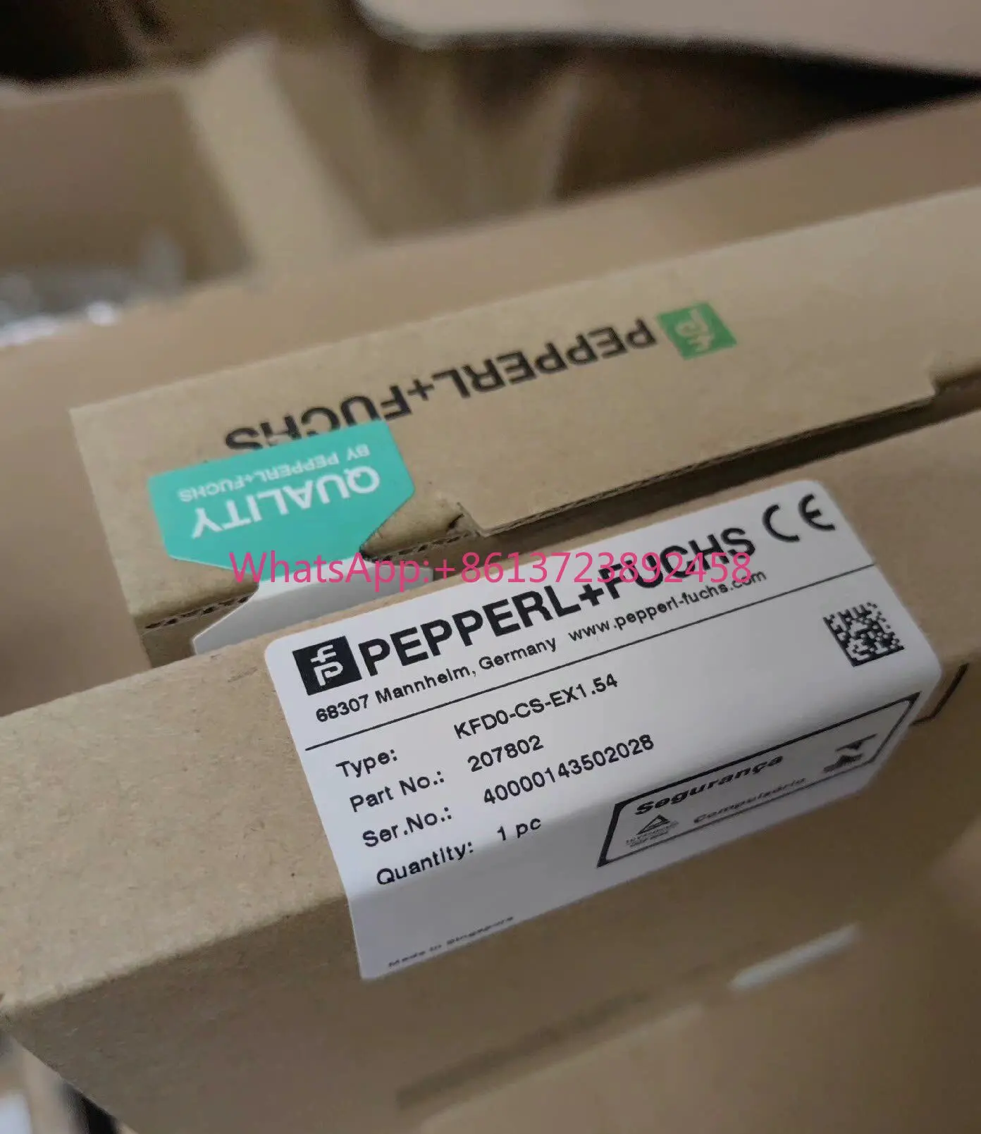Pepperl + Fuchs KFD0-CS-Ex1.54
Pepperl + Fuchs KFD0-CS-Ex1.54