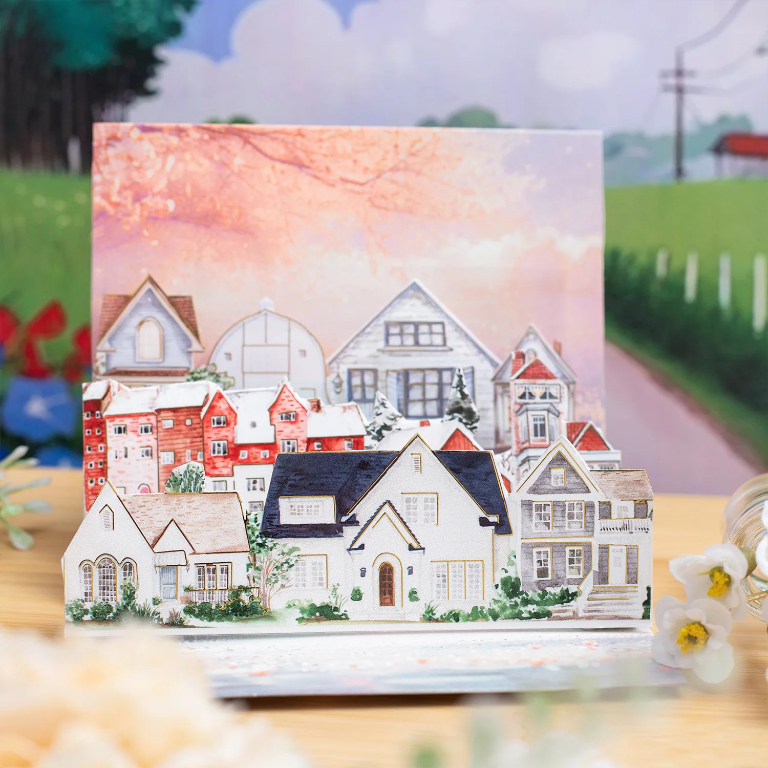 1pcs/1lot Decorative Adhesive tapes small house in the country Scrapbooking DIY Paper Scrapbooking Stickers
1pcs/1lot Decorative Adhesive tapes small house in the country Scrapbooking DIY Paper Scrapbooking Stickers