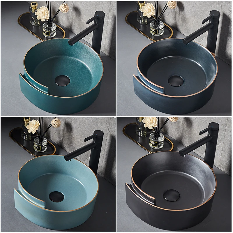 China Artistic Handmade blue and white porcelain Lavobo Round Countertop art round wash basin
China Artistic Handmade blue and white porcelain Lavobo Round Countertop art round wash basin