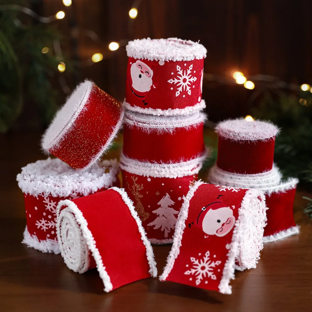 2M Red White Fur Edge Snowflake Print Christmas Bow Gift Ribbon Home Decoration Accessory Xmas Tree Garland Decor
2M Red White Fur Edge Snowflake Print Christmas Bow Gift Ribbon Home Decoration Accessory Xmas Tree Garland Decor