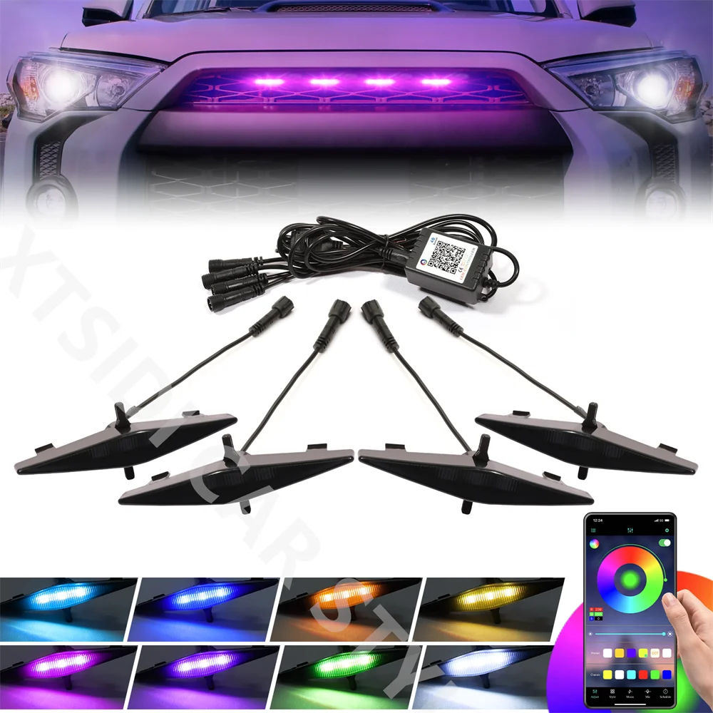 Светодиодные гриль-лампы XTSIDI RGB для 4runner 2014-2019 TRD Pro решетка, SR5,TRD Off-Road Limited,TRD Pro автомобильные аксессуары
Светодиодные гриль-лампы XTSIDI RGB для 4runner 2014-2019 TRD Pro решетка, SR5,TRD Off-Road Limited,TRD Pro автомобильные аксессуары