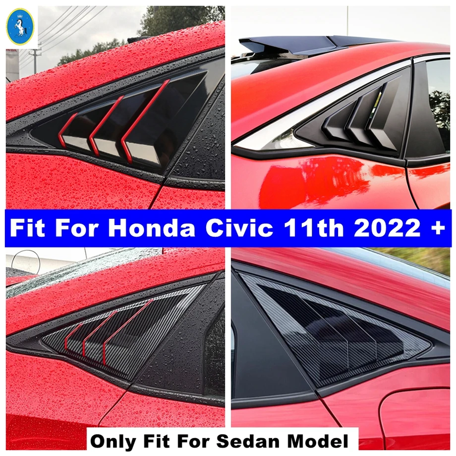 Carbon Fiber Look Rear Window Shutter Side Vent Louvers Decor Cover Trim For Honda Civic 11th Sedan 2022 - 2024 Accessories
Carbon Fiber Look Rear Window Shutter Side Vent Louvers Decor Cover Trim For Honda Civic 11th Sedan 2022 - 2024 Accessories